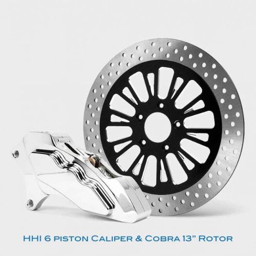 6 Piston Caliper Kit with a Floating Brake Rotor 