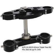 X-23 ®  62mm Inverted Fork Bolt-on Triple Trees - 2023.5-up CVO RG  &  ST 