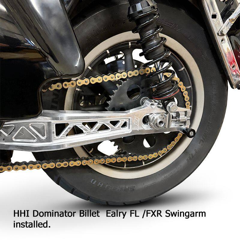 FXR &  Early FL swingarm installed