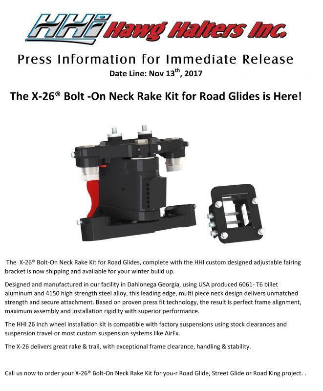 HHI Bolt-On Neck Rake Kit